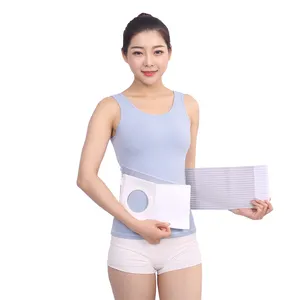 Medical Stoma Hernia Belt for Abdominal Colostomy Bag with Stoma Opening Waist Binder