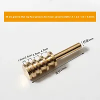 Outil de bricolage pour le travail du cuir, Pince à bords en laiton, Coupe-bordure, Presse-lignes, Tête de repassage, Fer à souder, OEM, Polyvalent, Durable, Jaune