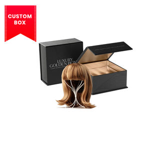 Cajas personalizadas OEM de lujo para pelucas Cajas de pelucas personalizadas de lujo Embalaje con logotipo personalizado con satén - Product Image 1