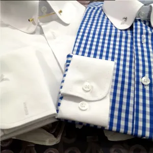 Peter Pan Pin Collar French Cuff Dress Shirt For Man