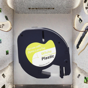 LT 16952 16951 12267 12268 Cinta de etiquetas de plástico 12mm * 4m Negro sobre transparente Compatible con impresoras <span class=keywords><strong>DYMO</strong></span> <span class=keywords><strong>Letratag</strong></span> 100T - Product Image 3