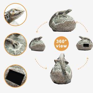 Statue de jardin solaire Lézard avec lumières LED, décoration de pelouse, décoration de jardin - Product Image 6