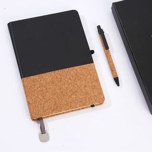 Carnet de notes professionnel A5 personnalisé en cuir PU rigide, relié cousu, 100 feuilles, avec stylo – Cadeau promotionnel pour le bureau - Product Image 3