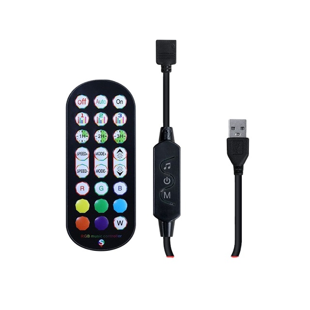 24-key BT small three-button USB controller RGB smart neon light strip controller