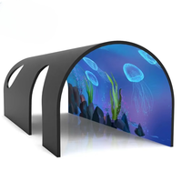 Pantalla LED Enrollable Ultrafina, Portátil, Flexible, Módulo Suave, Pantalla LED de Pared para Bodas, Uso en Interiores