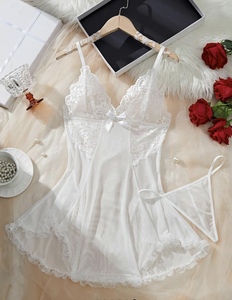 Lingerie seksi jaring tipis Bodysuit ramah kulit semua musim pakaian dalam Erotis - Product Image 6