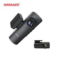Dash Cam 4K dengan Wifi GPS, DVR Mobil 3 Kamera 4K+1080P+1080P, 3 Saluran, 64GB Black Box F1.8 dengan LCD 3 Inci untuk Agen
