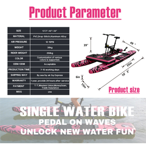 Bicicletta Acquatica Gonfiabile Personalizzabile Preferita, Portatile per <span class=keywords><strong>Mare</strong></span> e Fiume, Ideale per Uso Commerciale e Noleggio - Product Image 4