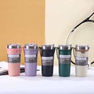 Adults Stainless Steel Cup, Modern Design Thermal Cup, Vacuum Insulated Car Cup - Product Image 1