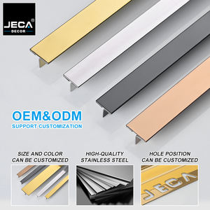 JECA Décoration <span class=keywords><strong>Carrelage</strong></span> <span class=keywords><strong>Coin</strong></span> T Forme Métal Profilé Bandes Or Mur Revêtement de Sol Bordure pour Salle de Bain Cuisine <span class=keywords><strong>Carrelage</strong></span> Bordure - Product Image 4