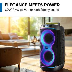 Altavoz Bluetooth Portátil Remax de 80W de Potencia Máxima con Dos Woofers de 6.5 Pulgadas, Luces LED, Micrófono Inalámbrico, Compatible con AUX/USB/TF - Product Image 2