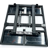 Plateforme de simulateur de course 2DOF en profilé aluminium avec cylindre électrique, ensemble de mouvement D-box, cockpit de simulateur, simulateur 2DOF abordable