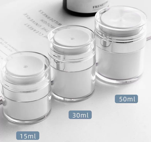 15g 30g 50g White Clear As PP Airless Jar Skin Care Cosmetic <strong>Container</strong> <strong>Push</strong>-<strong>type</strong> Vacuum Cream Bottle - Product Image 3