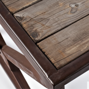 Table basse de design industriel en bois de manguier massif pour la maison Meubles de salon - Product Image 1