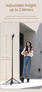 ขาตั้งกล้องแบบยืดได้ <span class=keywords><strong>Ulanzi</strong></span> MT-79 สำหรับกล้อง DSLR และสมาร์ทโฟน พร้อมไฟเสริม - Product Image 3