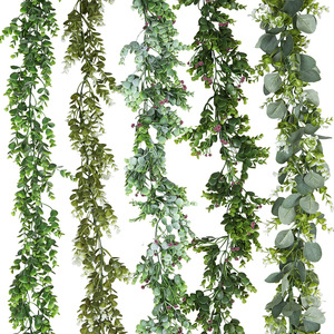 DREA Yiwu Wholesale Eucalyptus Garland Lush Artificial Faux Greenery Garland Vine for Wedding <b>Decor</b> - Product Image 2