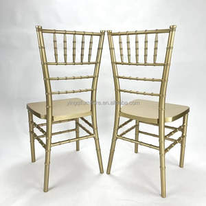 كراسي شيافاري فينيكس من البلاستيك المطلي بالكروم الذهبي اللامع للتأجير في حفلات الزفاف والمناسبات - Product Image 6