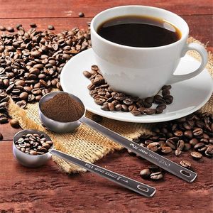 Juego de Cucharas Medidoras de Café de 15 <span class=keywords><strong>ml</strong></span> y <span class=keywords><strong>30</strong></span> <span class=keywords><strong>ml</strong></span> con Mango Largo, Cucharas de Acero Inoxidable para Té Suelto en Polvo - Product Image 5