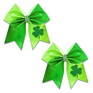 St. Patrick’s Day Hair Clips for Women Girls Green Shamrock Clover Bow Hair Clips, Irish Festival Hair Accessories - Product Image 5