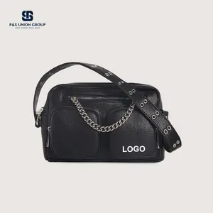 PA0735 Bolso Mujer Multiposition Chain With Pockets Crossbody Bag Handbag For Women