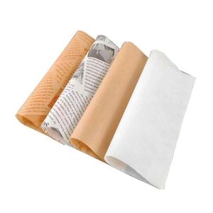 Carta stagnola personalizzata anti-unto per hamburger, impermeabile, in materiale tipo carta da giornale per uso alimentare - per avvolgere hamburger, biscotti, pane - Product Image 2