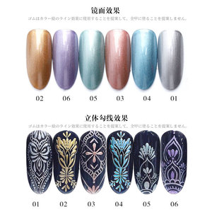 <b>Mirror</b> Hook Line Painting Gel Metal Glue Japanese Phototherapy Nail Liner Drawing Gold Silver Manicure Art Polish Supplies - Product Image 2