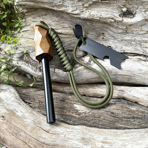 NUEVO Survival Bushcraft Ferro Rod Fire Starter Herramienta de supervivencia con Fire Striker para acampar Senderismo - Product Image 5