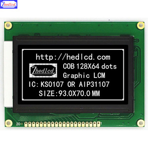 <span class=keywords><strong>จอ</strong></span>แสดงผล LCD แบบกราฟิกขนาด 3.2 นิ้ว 93x70 มม. 128*64 128x64 พร้อมโมดูลและอินเทอร์เฟซแบบขนาน S6B0107 AIP31107 จากผู้ผลิต - Product Image 5