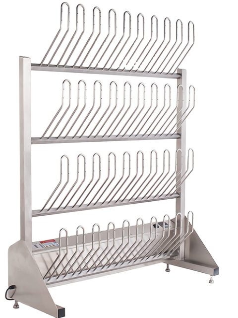 Easy Clean Stainless Steel Industrial Shoe Drying Rack for Food Factory&workshop