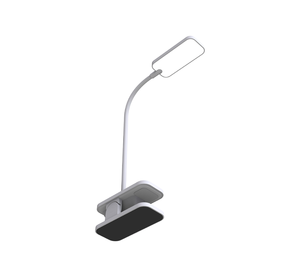 Adjustable table lamp for computer rechargeable battery portable wireless desk clip lamp l