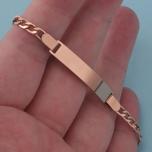 Linda Pulsera de Acero Inoxidable Ancha de Lujo Personalizada Antideslustre para Niños y Bebés, Grabable, de Alta Calidad - Product Image 4