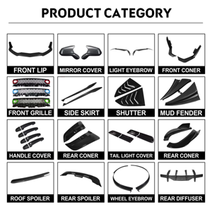 Accessoires de voiture Honghang, séparateur de pare-chocs avant, lèvre en fibre de carbone, kit carrosserie, spoiler pour Dodge <span class=keywords><strong>Challenger</strong></span> SXT S <span class=keywords><strong>RT</strong></span> tous modèles <span class=keywords><strong>2012</strong></span> - Product Image 6