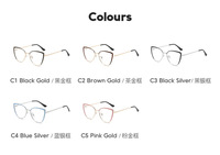 Lunettes de vue tendance 2026 avec logo personnalisé, lunettes de myopie bon marché, lunettes de soleil œil de chat, lunettes de protection contre la lumière bleue, monture de lunettes de créateur