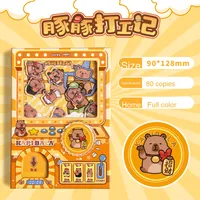 Machine à œufs torsadés Capybara, mini carnet de poche pour enfants, mécanisme de reliure portable Kapibara, manuel, cadeau d'anniversaire