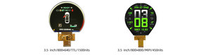 หน้าจอแสดงผลวงกลมขนาด 3.45 นิ้ว 800x800 แบบ MIPI IPS สำหรับเครื่องใช้ไฟฟ้าภายในบ้าน - Product Image 3