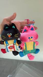 Porte-clés en peluche original et authentique <span class=keywords><strong>Puss</strong></span> Boots Pop Cat, adorable et original, de qualité supérieure, pour enfants - Product Image 2