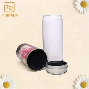 Boîte en étain ronde personnalisée avec couvercle pour serviettes compressées et vêtements à séchage rapide - Product Image 6