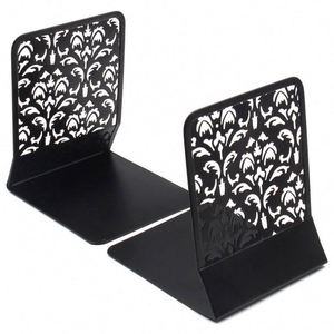 New Design Popular Quality Office School Home Storage Adjustable Metal <b>Book</b> Holder Stand Bookends - Product Image 2