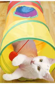 Túnel para gatos conectable ecológico, juguete clásico de autoentretenimiento moderno para aliviar el aburrimiento, paso de laberinto para gatitos y Mascotas - Product Image 6