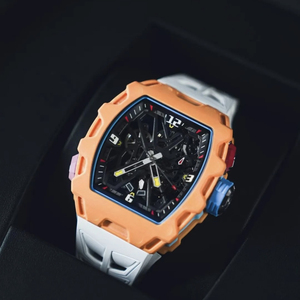 Reloj Mecánico de Alta Calidad <span class=keywords><strong>35</strong></span> <span class=keywords><strong>03</strong></span>, Diseño en Contraste Blanco y Amarillo, Reloj de Hombre de Alta Gama, Resistente al Agua, Reloj Mecánico de Negocios - Product Image 4