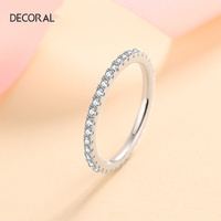 Bague Moissanite baguette brillante glacée Bagues de fiançailles en argent sterling 925 Moissanite pour femme