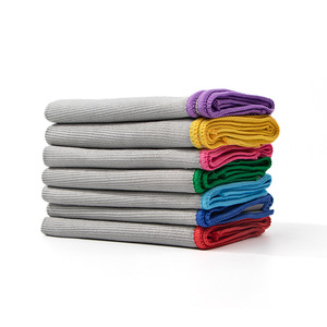 Microfiber Cleaning Cloth <b>Set</b> 6 Pcs Colorful Absorbent Lint Free For Glass Kitchen Dishware Household Use - Product Image 5