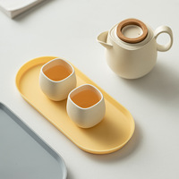 Assiettes en silicone de qualité alimentaire (pour desserts, collations, sushis, pots à saveurs, rangement) Forme irrégulière Style moderne minimaliste