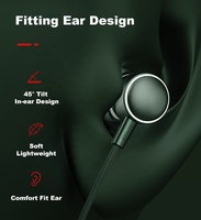 HiFi earbud USB-C, Headset Tipe C berkabel Antarmuka Tipe C untuk Olahraga & Game suara Bass & nyaman