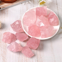 Batu Kuarsa Mawar Alami Mentah 100g dalam Kantong, Kristal Pink Tidak Dipoles, Batu Energi, Spesimen Mineral Kristal, Dekorasi