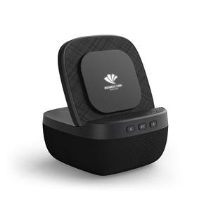 Support de téléphone <span class=keywords><strong>pliable</strong></span> avec haut-parleur Bluetooth sans fil, puissance 15W, support audio portable rechargeable pour tablette mobile et ordinateur - Product Image 2