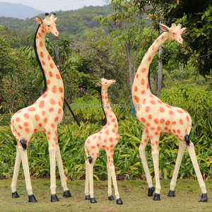Sculture di Animali in Resina per <span class=keywords><strong>Zoo</strong></span> e Giardino, Statua di Giraffa Realistica a Grandezza Naturale Dipinta a Mano, Decorazione Creativa per Matrimoni - Product Image 4