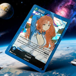 <span class=keywords><strong>Cartes</strong></span> à collectionner personnalisées de haute qualité en papier cuivré blanc avec feuille holographique, design anime pour joueurs de jeux, directement de l'usine - Product Image 1