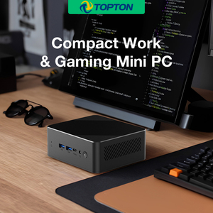 Mini PC Topton pas cher, AMD Ryzen 5 3500U, Barebone, ordinateur de bureau, Win11, 2xDDR4, M.2 NVMe, PC de jeu, 3x4K, HTPC, WiFi - Product Image 1