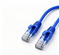 Cable LAN Cat5e de 0.25M, Económico, Directo de Fábrica, Opción de Cobre Puro/CCA, UTP RJ45, Cable de Red para Hogar Inteligente y Centro de Datos